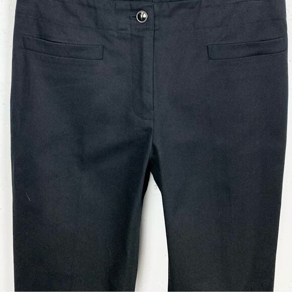 Etcetera Womens Puka Shell Rivet Cuff Cropped Pants Cotton Stretch Black Size 2 - Picture 10 of 10